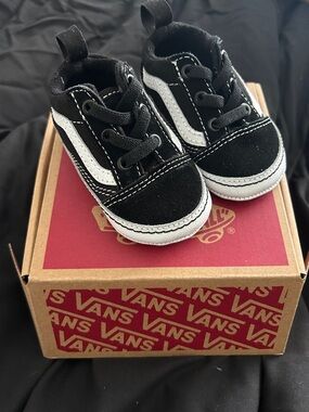 Vans Black and White Baby Sneakers